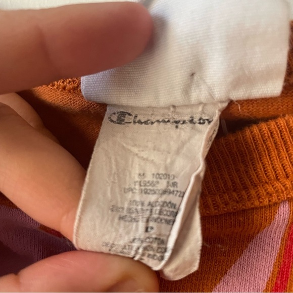 Champion orange and pink crop top-shirt XS - Picture 6 of 6
